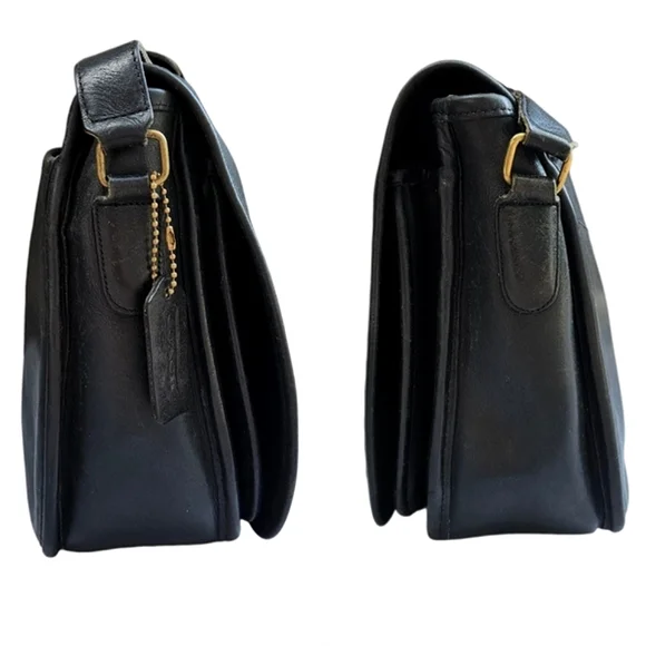 Vtg COACH | Ranch Bag | Black | Womens | Crossbody | 90s | Leather - Picture 5 of 16
